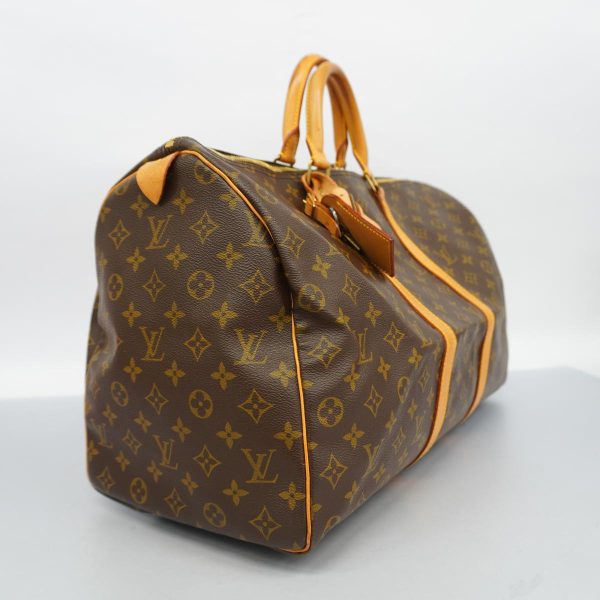 1240001049661 2 Louis Vuitton Keepall 50 Monogram Bag Brown