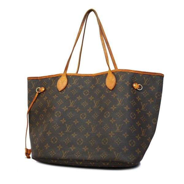 1240001049664 1 Louis Vuitton Neverfull Mm Monogram Tote Bag Brown