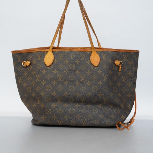 1240001049664 13 Louis Vuitton Neverfull Mm Monogram Tote Bag Brown