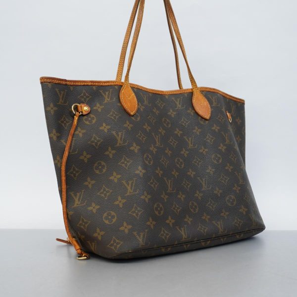 1240001049664 2 Louis Vuitton Neverfull Mm Monogram Tote Bag Brown