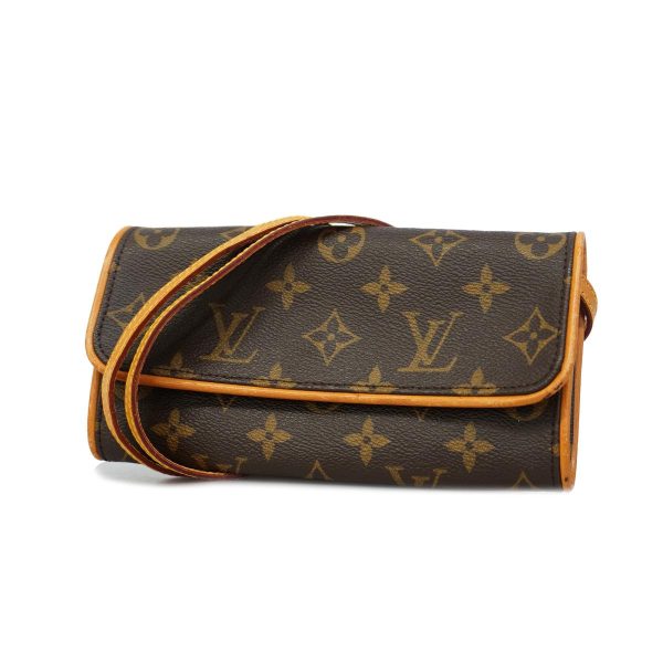 1240001049670 1 Louis Vuitton Pochette Twin Pm Monogram Shoulder Bag Brown