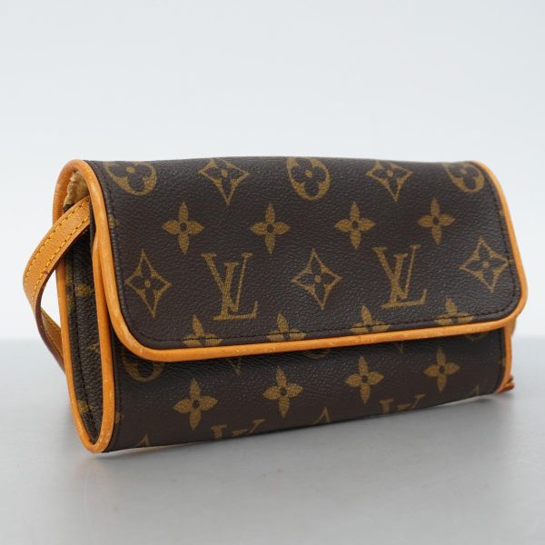 1240001049670 2 Louis Vuitton Pochette Twin Pm Monogram Shoulder Bag Brown