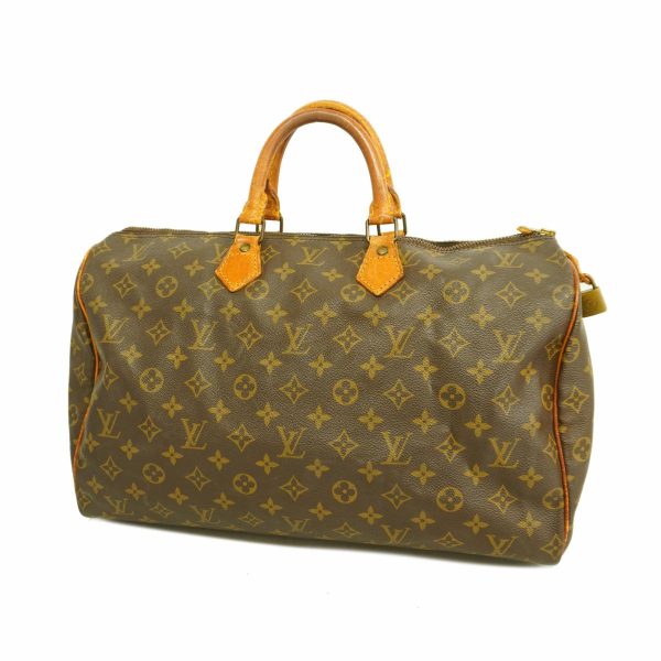 1240001049687 1 Louis Vuitton Speedy 40 Monogram Handbag Brown