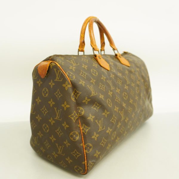 1240001049687 2 Louis Vuitton Speedy 40 Monogram Handbag Brown