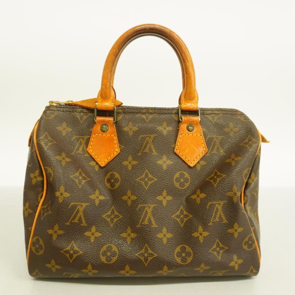 1240001049688 15 Louis Vuitton Speedy 25 Monogram Handbag Brown