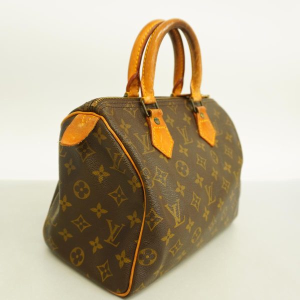 1240001049688 2 Louis Vuitton Speedy 25 Monogram Handbag Brown