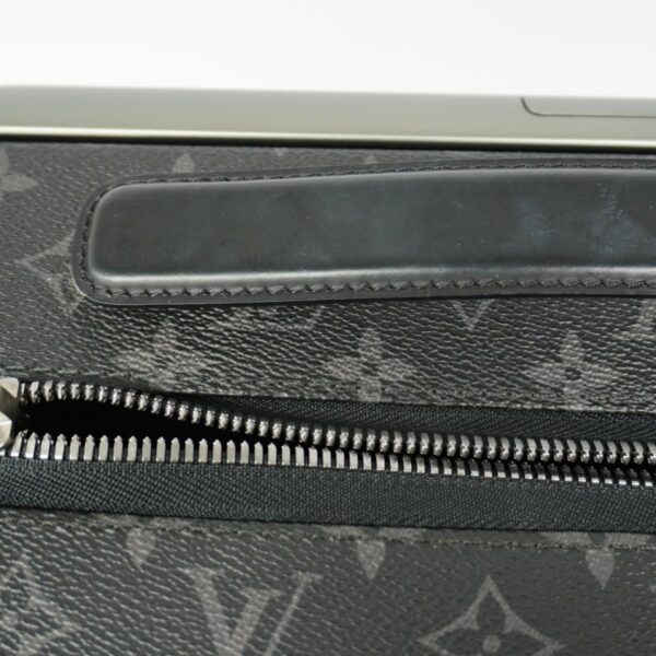 1240001049698 11 Louis Vuitton Monogram Eclipse Horizon 50 Suitcase Black