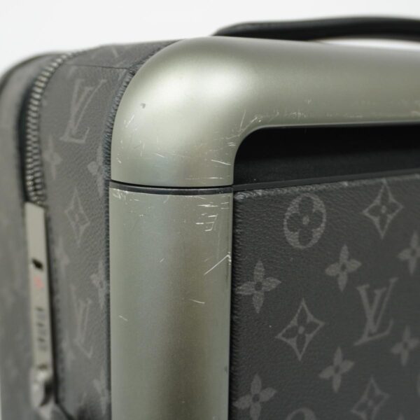 1240001049698 6 Louis Vuitton Monogram Eclipse Horizon 50 Suitcase Black