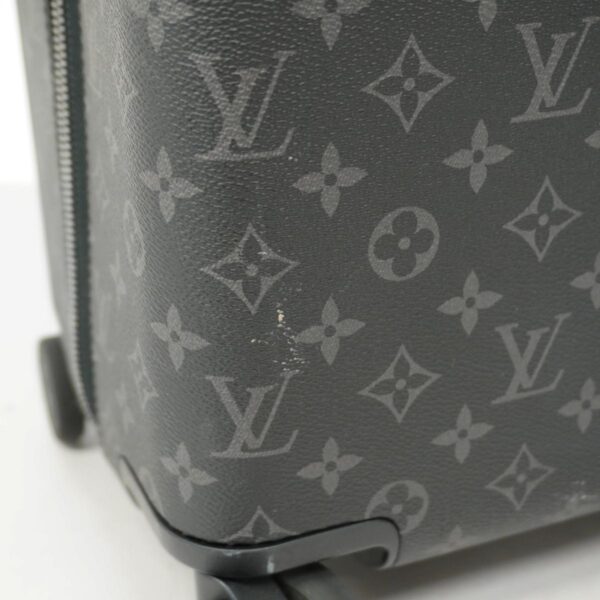 1240001049698 8 Louis Vuitton Monogram Eclipse Horizon 50 Suitcase Black