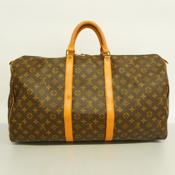 1240001049700 14 Louis Vuitton Keepall 55 Monogram Bag Brown