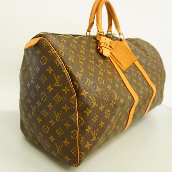 1240001049700 2 Louis Vuitton Keepall 55 Monogram Bag Brown