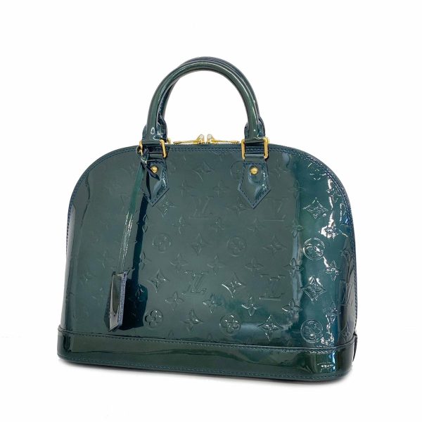 1240001049729 1 Louis Vuitton Alma Vernis Handbag Blue Nuit