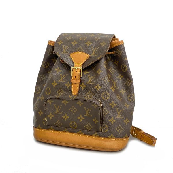 1240001049733 1 Louis Vuitton Monsouris Mm Monogram Rucksack Brown