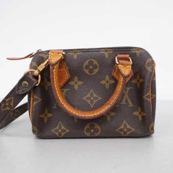 1240001049867 16 Louis Vuitton Monogram Mini Speedy 2way Bag Brown