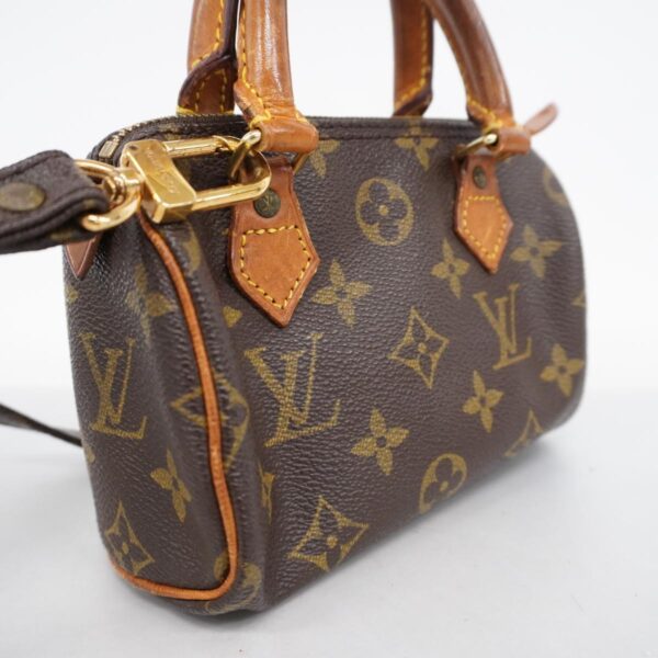 1240001049867 2 Louis Vuitton Monogram Mini Speedy 2way Bag Brown