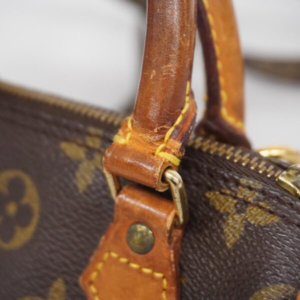 1240001049867 6 Louis Vuitton Monogram Mini Speedy 2way Bag Brown