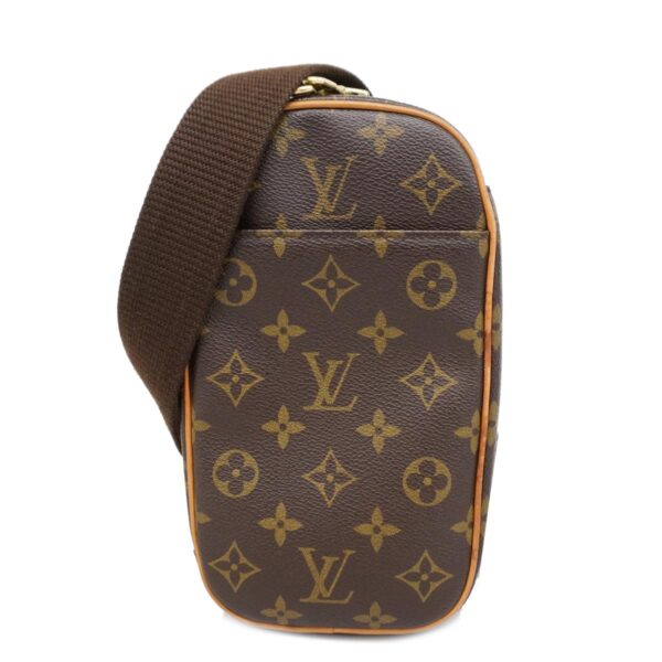 1240001049868 1 Louis Vuitton Monogram Pochette Ganju Body Bag Brown