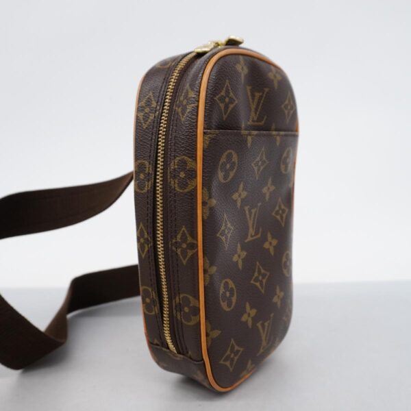 1240001049868 2 Louis Vuitton Monogram Pochette Ganju Body Bag Brown