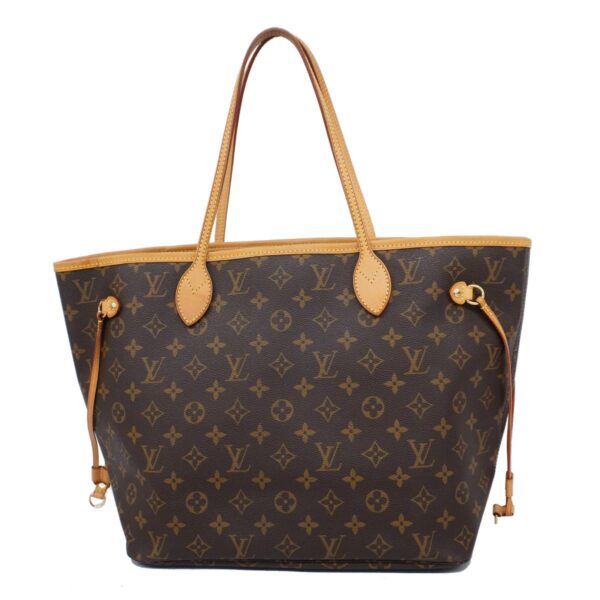 1240001049869 1 Louis Vuitton Monogram Neverfull MM Tote Bag Brown