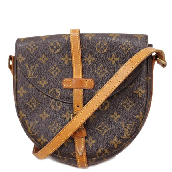 1240001049874 1 Louis Vuitton Chanti Mm Monogram Shoulder Bag Brown