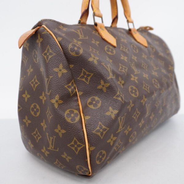 1240001049879 2 Louis Vuitton Monogram Speedy 35 Handbag Brown