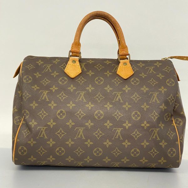 1240001049918 13 Louis Vuitton Speedy 35 Monogram Handbag Brown