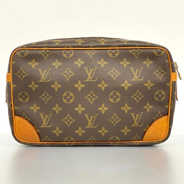 1240001049924 10 Louis Vuitton Monogram Compiegne Clutch Bag Brown