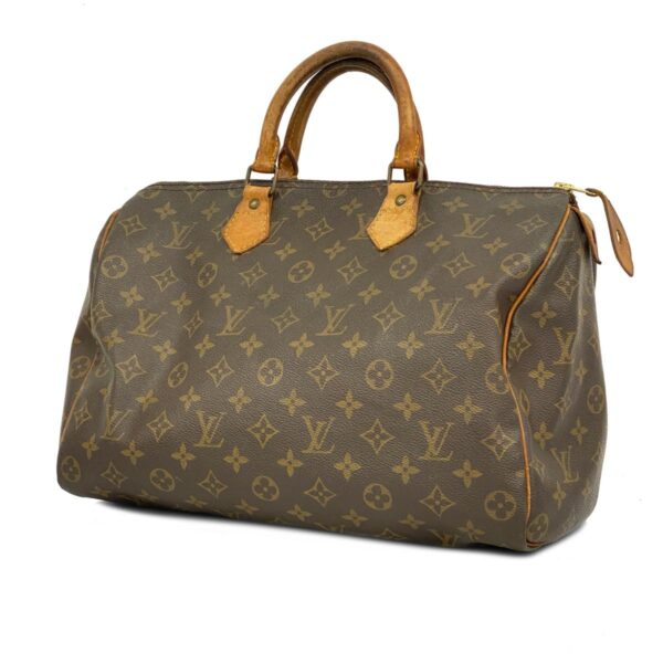 1240001049925 1 Louis Vuitton Monogram Speedy 35 Handbag Brown