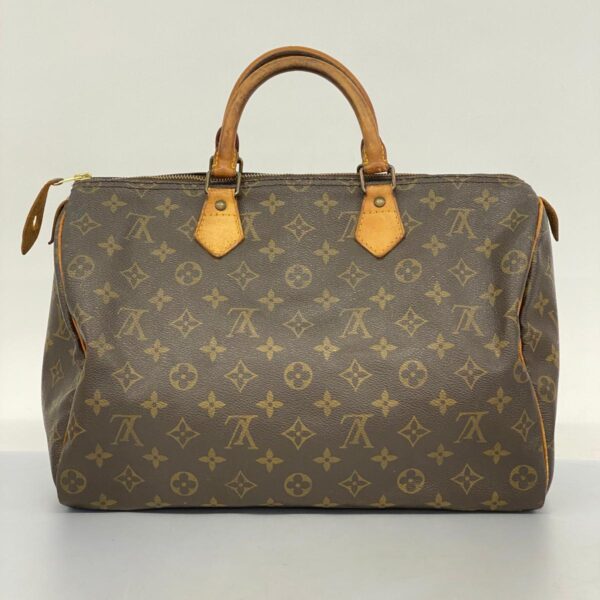 1240001049925 14 Louis Vuitton Monogram Speedy 35 Handbag Brown