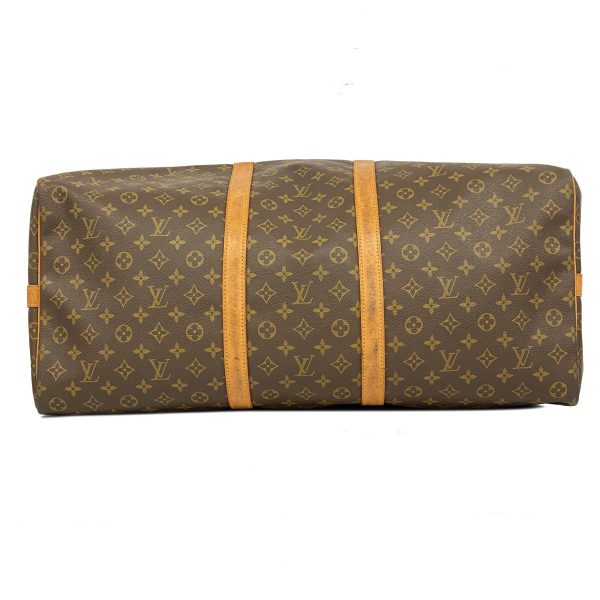 1240001049928 3 Louis Vuitton Keepall Bandouliere 60 Monogram Bag Brown