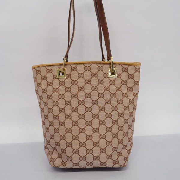 1240001049932 12 Gucci Gg Tote Bag Brown Champagne