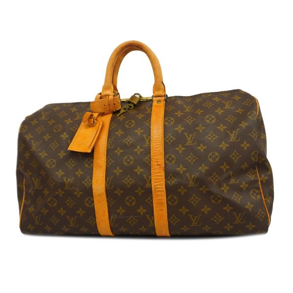 1240001049941 1 Louis Vuitton Keepall 50 Monogram Bag Brown