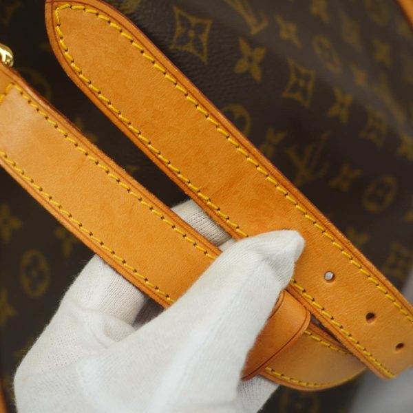 1240001049951 17 Louis Vuitton Keepall Bandouliere 60 Monogram Bag Brown