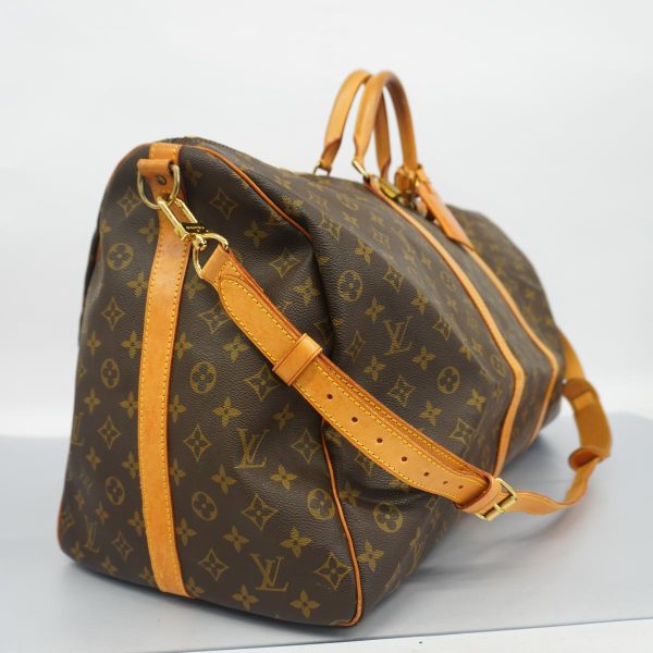 1240001049951 2 Louis Vuitton Keepall Bandouliere 60 Monogram Bag Brown