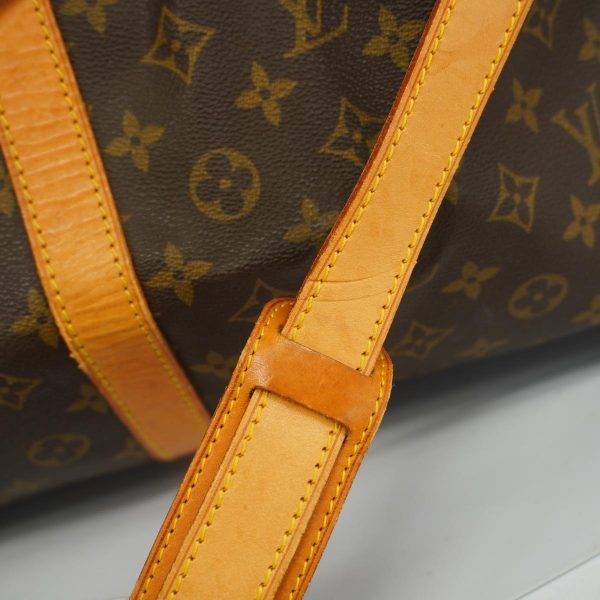 1240001049951 7 Louis Vuitton Keepall Bandouliere 60 Monogram Bag Brown