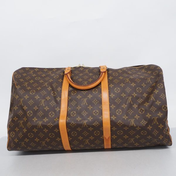 1240001049973 14 Louis Vuitton Keepall 60 Monogram Bag Brown