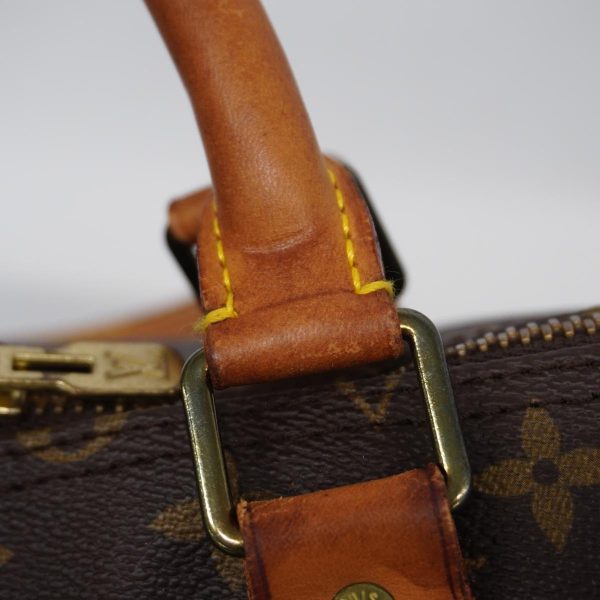 1240001049980 18 Louis Vuitton Keepall Bandouliere 60 Monogram Bag Brown