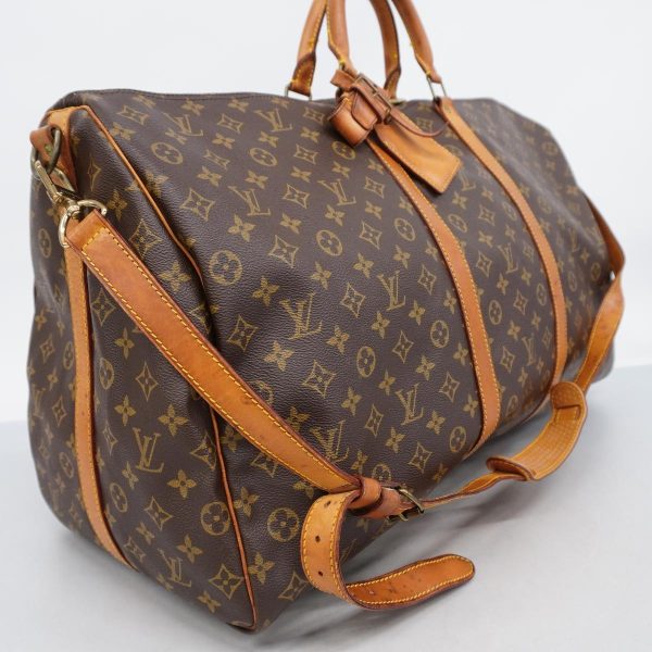 1240001049980 2 Louis Vuitton Keepall Bandouliere 60 Monogram Bag Brown