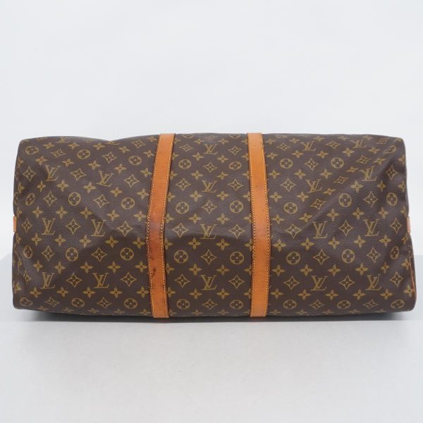 1240001049980 3 Louis Vuitton Keepall Bandouliere 60 Monogram Bag Brown