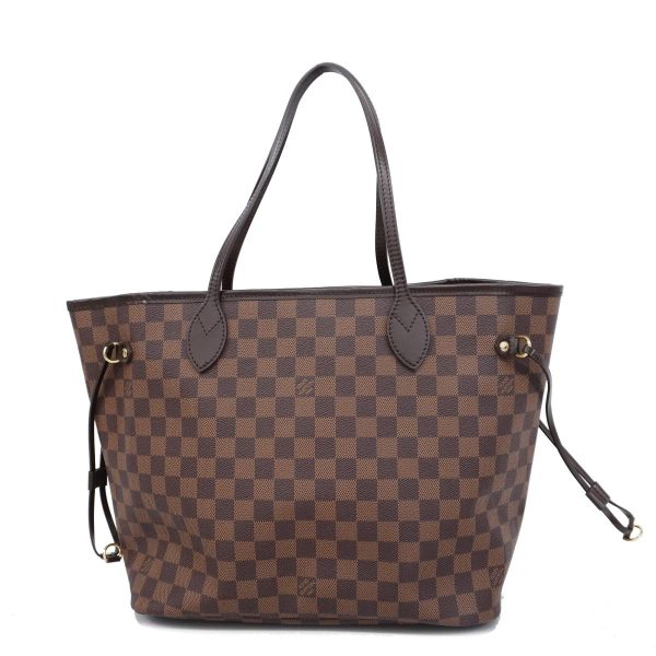 1240001049982 1 Louis Vuitton Neverfull Mm Damier Tote Bag Ebene