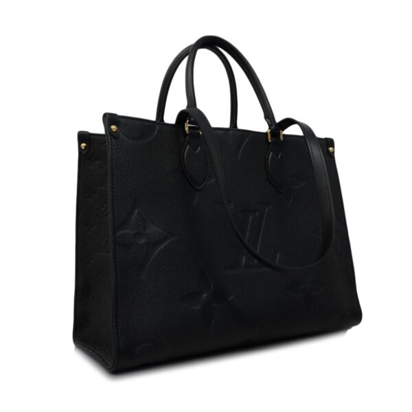 1240001050014 2 Louis Vuitton Monogram Empreinte On the Go MM 2way Bag Noir