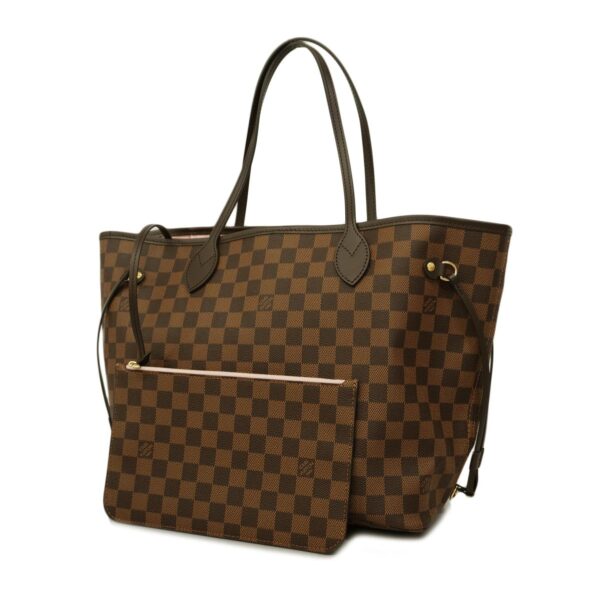 1240001050015 1 Louis Vuitton Damier Neverfull MM Tote Ebene Rose Ballerine