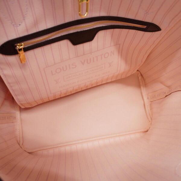 1240001050015 4 Louis Vuitton Damier Neverfull MM Tote Ebene Rose Ballerine