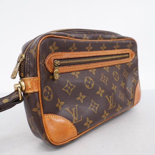 1240001050043 2 Louis Vuitton Marly Dragonne Gm Monogram Clutch Bag Brown