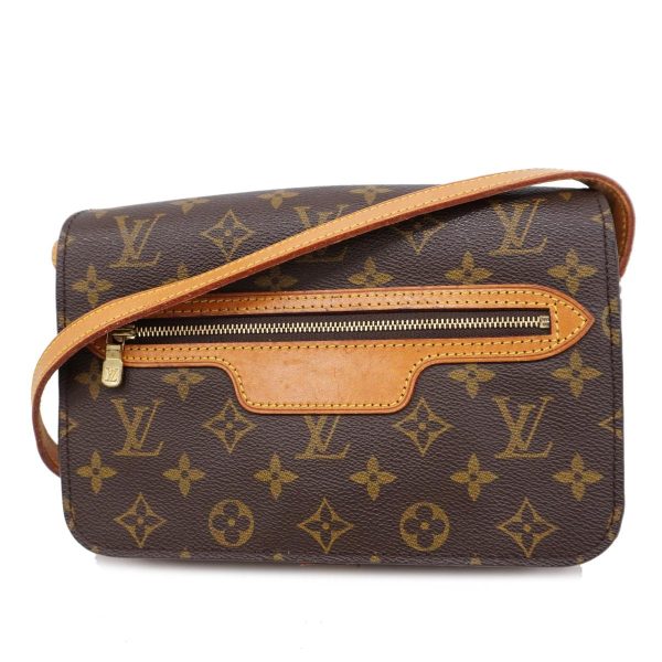 1240001050044 1 Louis Vuitton Saint Germain 24 Monogram Shoulder Bag Brown