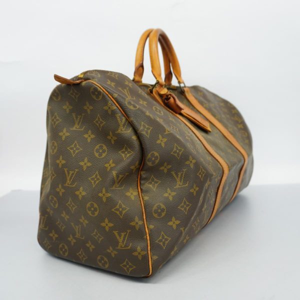 1240001050059 2 Louis Vuitton Keepall 50 Monogram Bag Brown