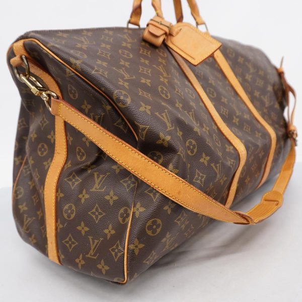 1240001050090 2 Louis Vuitton Keepall Bandouliere 60 Monogram Bag Brown