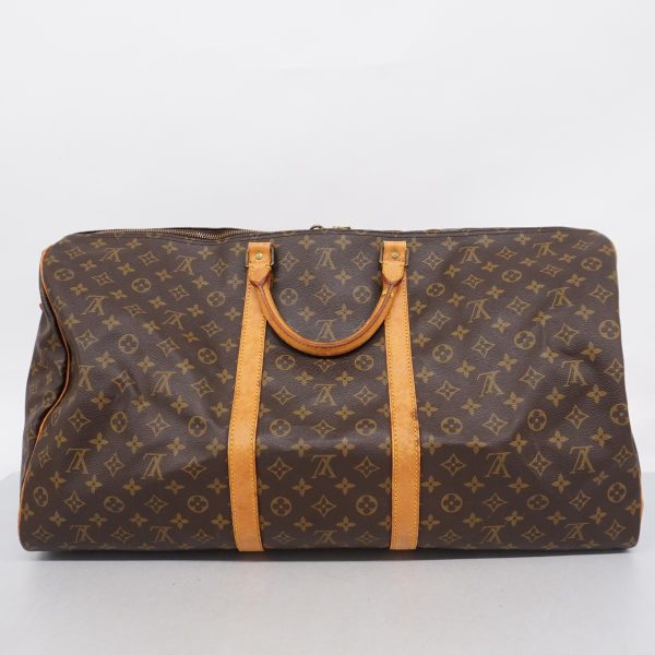 1240001050090 20 Louis Vuitton Keepall Bandouliere 60 Monogram Bag Brown