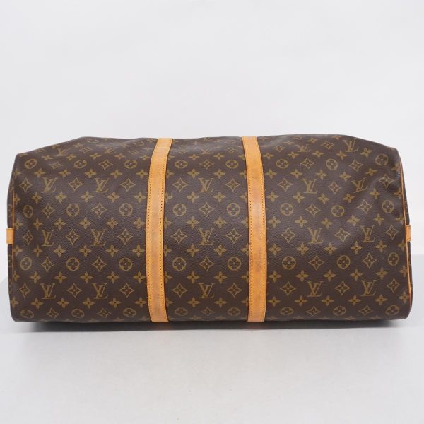 1240001050090 3 Louis Vuitton Keepall Bandouliere 60 Monogram Bag Brown