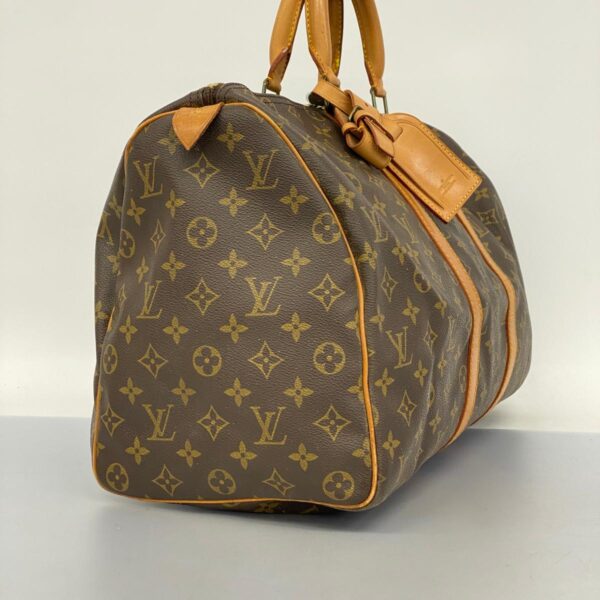 1240001050146 2 Louis Vuitton Monogram Keepall 45 Bag Brown